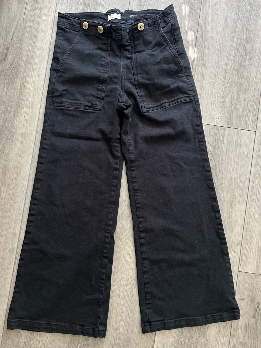 Anthropologie Pilcro The Kit High-Rise Black Wide-Leg Women’s Jeans